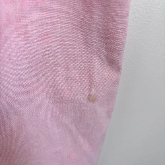 Champagne West Vintage 80s Acid Wash Denim Dress Size 11 Pink Retro Rockabilly - Picture 10 of 10